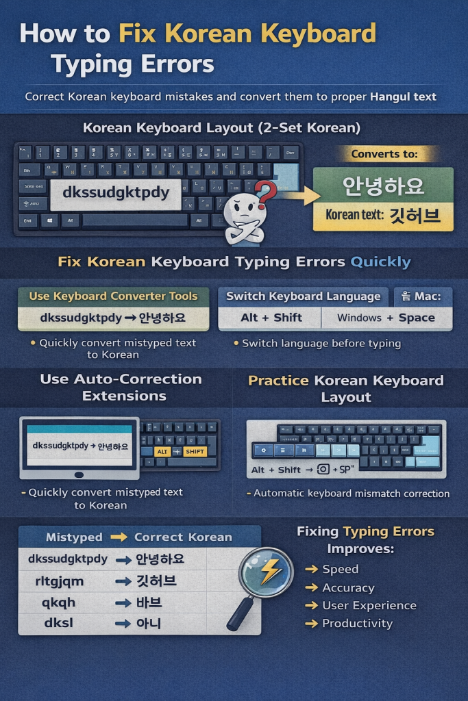 How to Fix Korean Keyboard Typing Errors