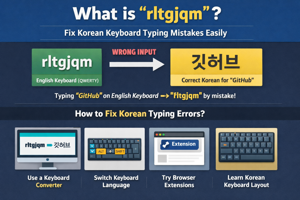 What is “rltgjqm” Fix Korean Keyboard Typing Mistakes Easily
